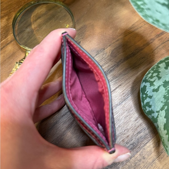 Coach Vibrant Pink Card Holder - Picture 3 of 3